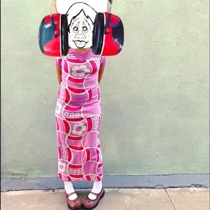 Beautiful vintage harajuku maxi dress!